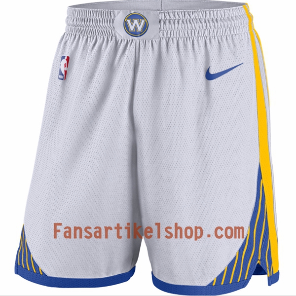 NBA Golden State Warriors Herren Shorts Weiß Nike Swingman NBA Golden State Warriors Herren Shorts Weiß Nike Swingman